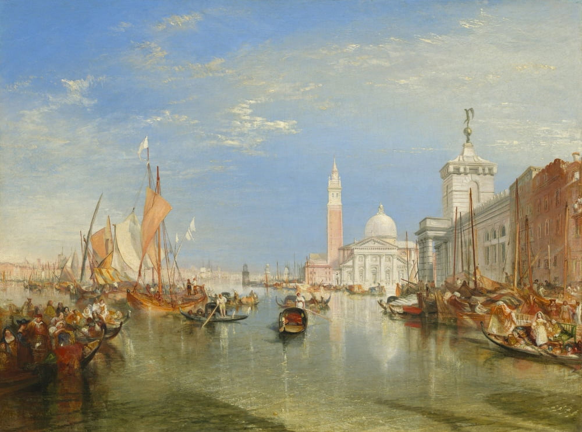 Venice The Dogana And San Giorgio Maggiore Canvas Art - (24 x 18)