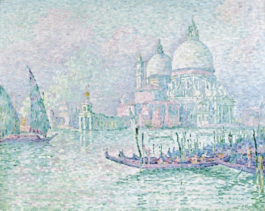 Venice The Salute Green Canvas Art - Paul Signac (18 x 24)