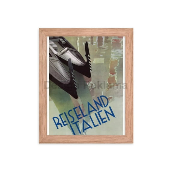 Venice - Travel in Italy, 1936. Framed Vintage Travel Poster