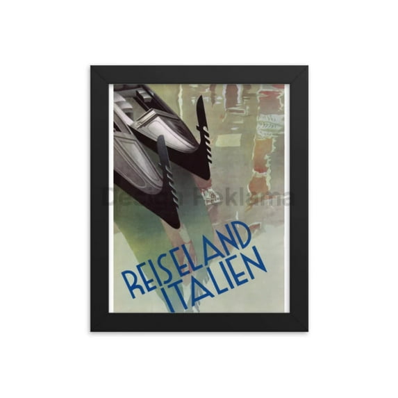 Venice - Travel in Italy, 1936. Framed Vintage Travel Poster