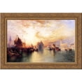 thumbnail image 1 of Venice, from near San Giorgio 24x19 Gold Ornate Wood Framed Canvas Art by Moran, Thomas, 1 of 2