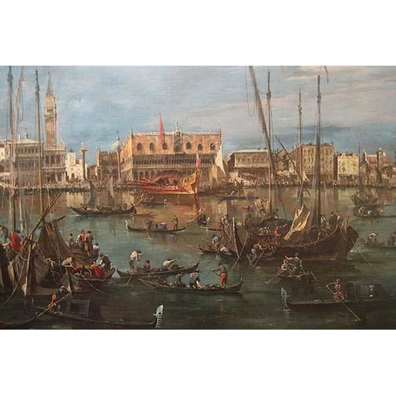 Venice from the Bacino di San Marco-Fine art canvas print (20" x 30")