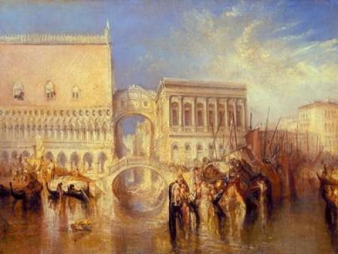 Venice - the Bridge of Sighs Canvas Art - William Turner (22 x 28)