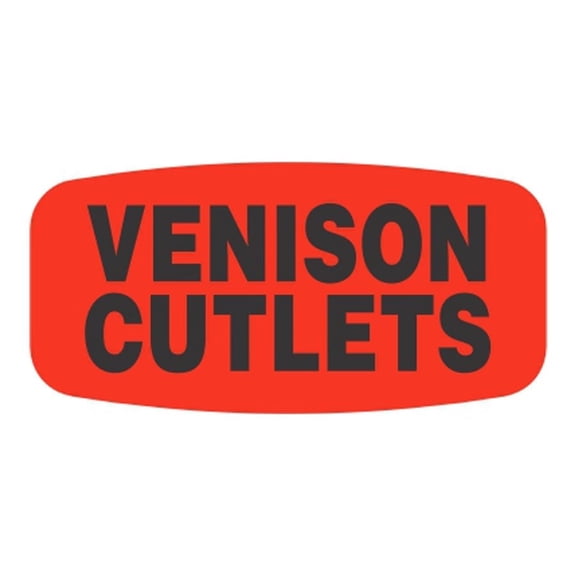 Venison Cutlets Food Store Labels .625" x 1.25" 1000 each per roll Great Quality Stickers Decals