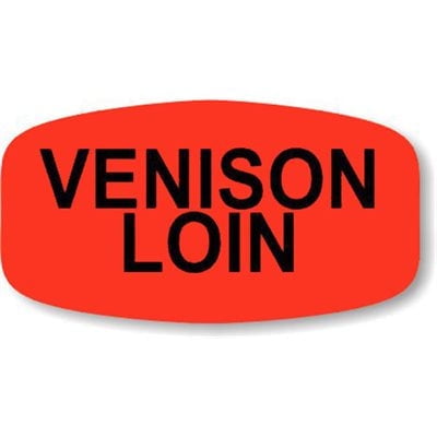 Venison Loin Food Store Labels .625" x 1.25" 1000 each per roll Great Quality Stickers Decals