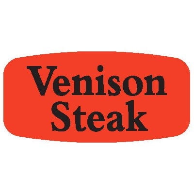 Venison Steak Food Store Labels .625" x 1.25" 1000 each per roll Great Quality Stickers Decals