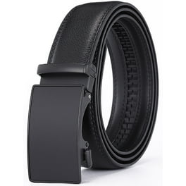 Pathfinder Brown Leather Belt by Nickel Zero Nickel Free Belt Buckle with 1.5 inch Wide Brown Full Grain Leather Strap. Rugged Oversized Hypoallergenic Buckle Hammered Metal Look Walmart