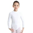 thumbnail image 1 of Venjoe Girls Ballet Gymnastics Leotard Bodysuit Kids Skating Dancewear Practice Stage Dance Costume White 11-12, 1 of 6