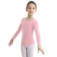 thumbnail image 1 of Venjoe Girls Long Sleeve Leotard Kids Bodysuit for Dance Gymnastics Costume 3-12 Years Pink 3, 1 of 7