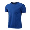 thumbnail image 1 of Venjoe Kids Boys Gym Running Athletic Tops Moisture-Wicking Dry-Fit Sports Tee Sportwear Royal Blue 130, 1 of 2