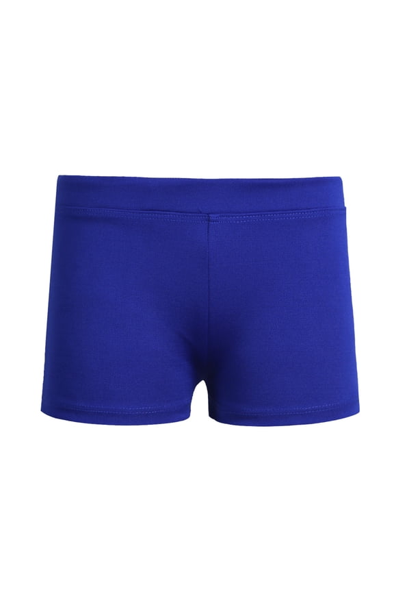 Kids Girls Dance Shorts Gymnastics Shorts for Tumbling Volleyball Cheer Ballet Spandex Biker Blue 16