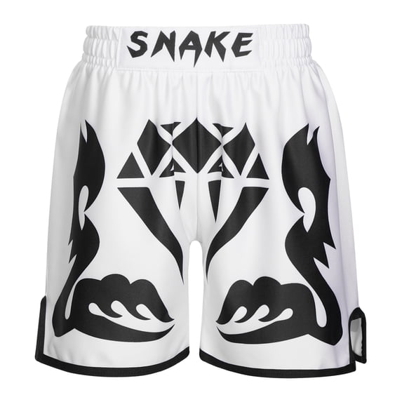 Venjoe Muay Thai Shorts Kids Boys MMA Martial Arts Bottom Boxing Trunks Gym Workout Training Type H 3XL/140
