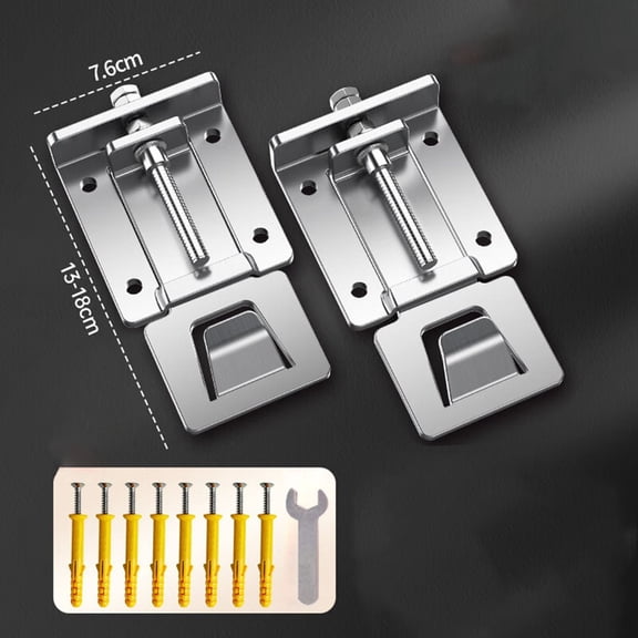 Venlox 2Pcs Adjustable Range Hood Brackets for Stainless Steel for Durable Support Standard Version