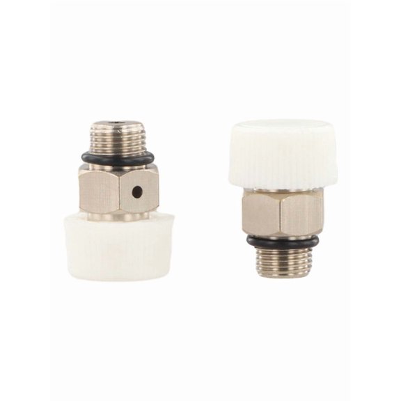Venlox 2Pcs Manual Radiator Air Vent Valve for Bsp Male Thread Nickel Plated Brass for Radiator Heating Air Bleeding Use 46030