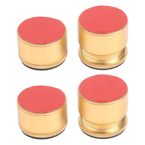 Venlox Sturdy Metal Adjustable Bed Table Risers 4 Pack for Peaceful Relaxation Gold