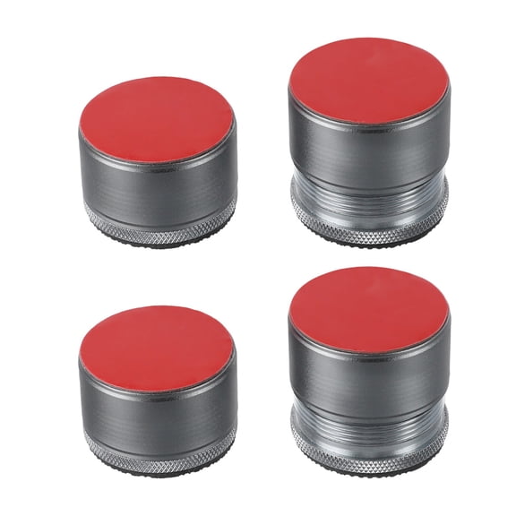 Venlox Sturdy Metal Adjustable Bed Table Risers 4 Pack for Peaceful Relaxation Gray