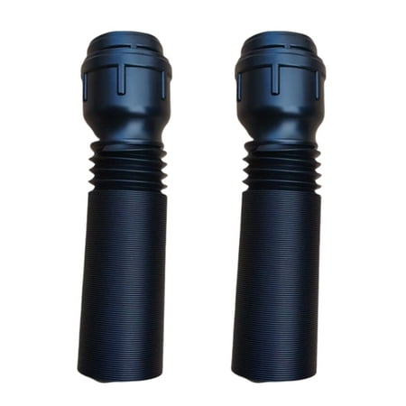 Venlox Telescopic Rainwater Drainage Pipe 2Pcs,Rain Gutter Downspout Extension Black