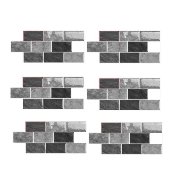Venlox Thick Self- Backsplash TilesWall Decals Easy Kitchen & Bath D ...