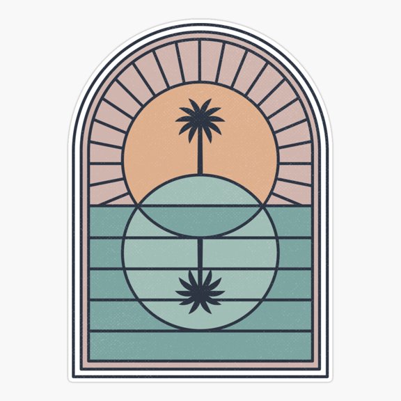 Venn Island Travel Visit Vinyl Decal Sticker