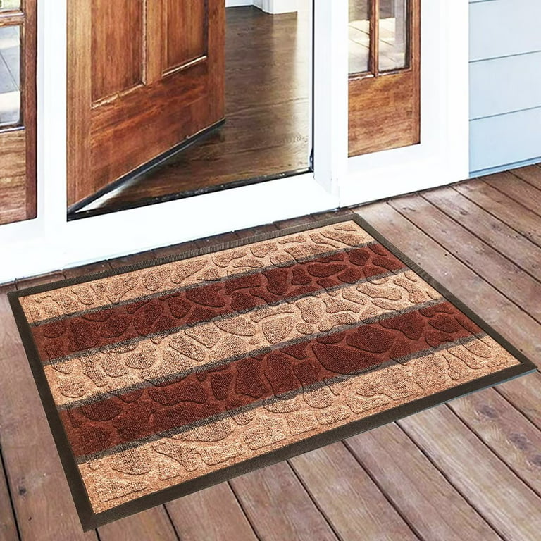 Vennocci DM42 Entryway Rug Outdoor Doormat Rubber Front Entrance