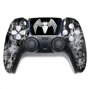 Vennom Custom PS-5 Controller Wireless compatible with Play-Station 5 Console by BCB Controllers | Proudly Customized in USA with Permanent HYDRO-DIP Printing (NOT JUST A SKIN) (MODDED)