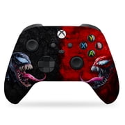 Vennom vs Carnagge Custom X-box Controller Wireless compatible with X-box One/Series X/S by DreamController | Proudly Customized in USA with Permanent HYDRO-DIP Printing MODDED [video game]