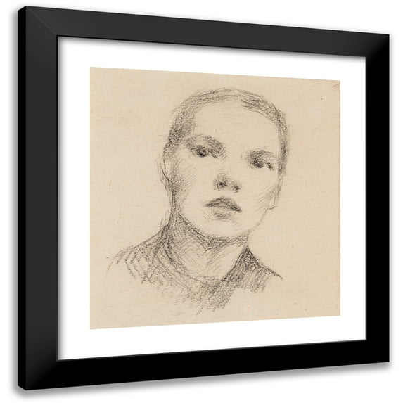 Venny Soldan-Brofeldt 15x16 Black Modern Framed Museum Art Print Titled - Youth (1880 - 1899)