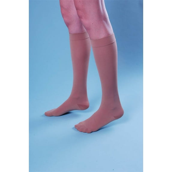 Bauerfeind 21880011200232 VenoTrain Micro Knee-high - AD - Compression Stockings 20 - 30 mmHg - Caramel - Size Medium Normal Long