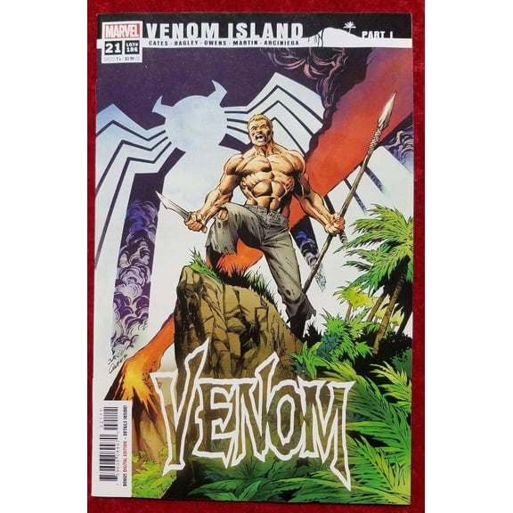 Venom #21 NM Venom Island 1st Ptg Bagley Cover