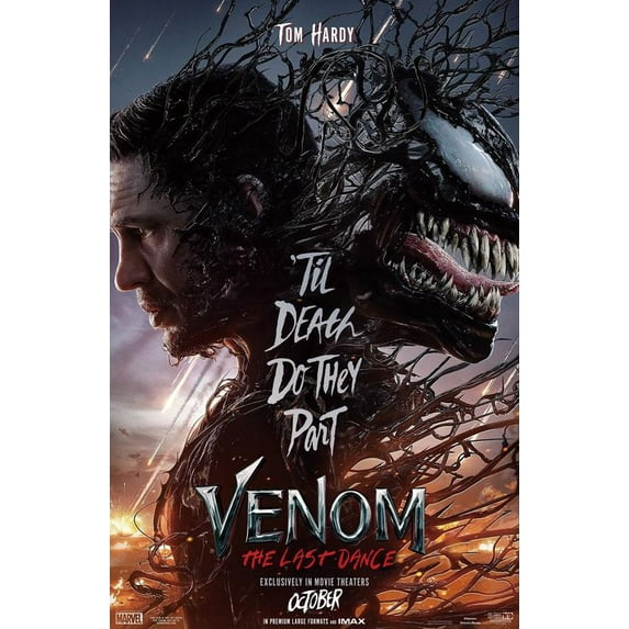 Venom 3: The Last Dance 2024 Movie Posters for Boys & Girls Bedroom Decor Wall Art Print Gift Poster 16x24inch (40x60cm), Unframed