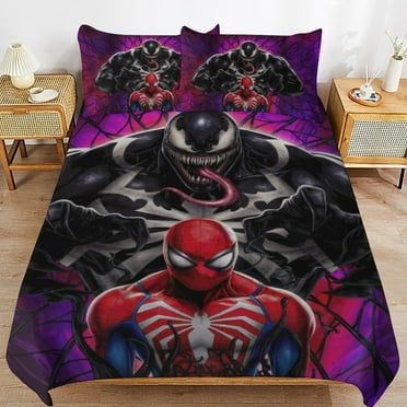Venom 3-piece Bedding Set Twin Size,Kids Bedding Include Bed Duvet Cover and Pillowcases for Girls Boys Women Men