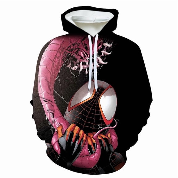Venom 3D Digital Print Round Neck Fashion Loose Hoodie Sweater
