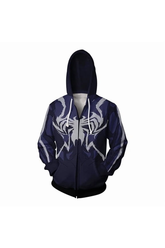 Venom 3D Sweater Digital Print Hooded Pullover Zipper 3D Sweater