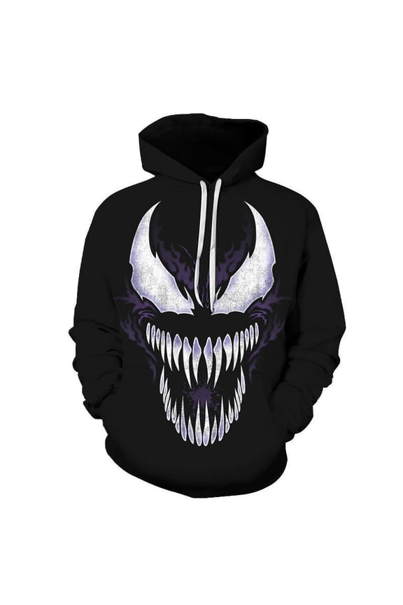 Venom 3D digital print hooded sweaters for men and women
