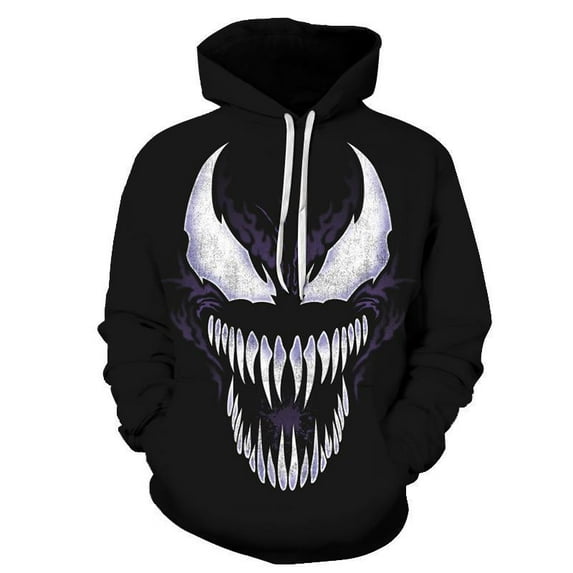 Venom 3D digital print hooded sweaters for men and women