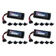 thumbnail image 1 of Venom 7.2V 1600mAh 6-Cell NiMH Battery with Universal Plug (EC3/Deans/Traxxas/Tamiya) x4 Packs, 1 of 2