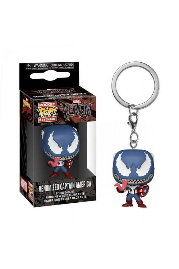 Venom 802207 Venom & Captain America Mashup Funko Pop Keychain