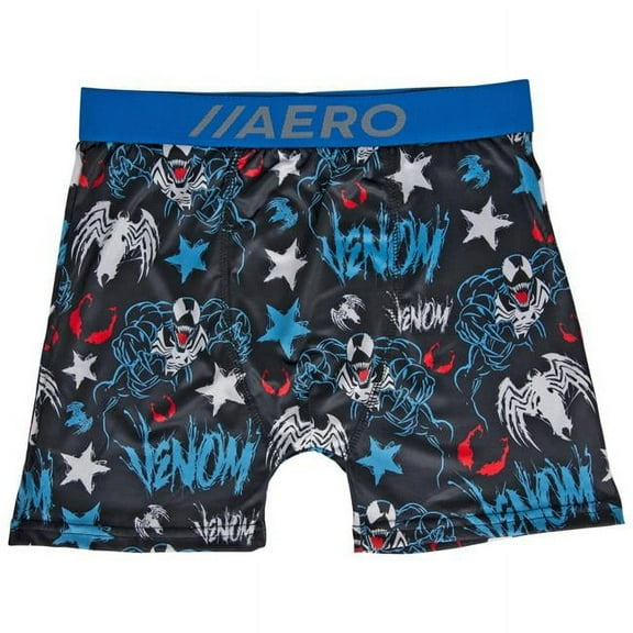 Venom 824982-large-36-38 Marvel Venom Character & Symbol All Over Aero Mens Boxer Briefs Underwear, Large 36-38