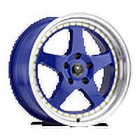 Venom Alloy Rims VENOM11 17X8 5X120 +30 74.1 Gloss Blue Machined Lip