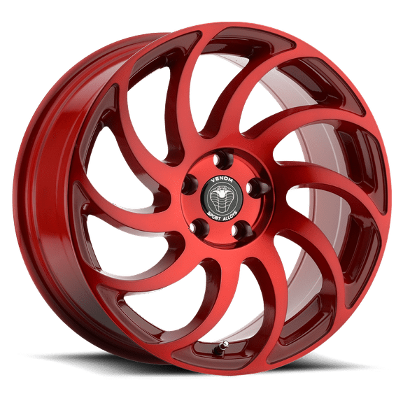 Venom Alloy Rims VENOM32 17X8 5X114.3 +31 73.1 Neon Red