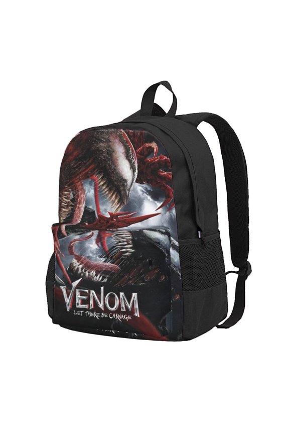 Venom Backpack Book Bags Casual Daypack For Travel Work Office