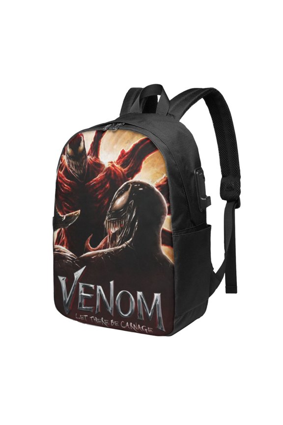 Venom Backpack Book Bags Casual Daypack For Travel Work Office