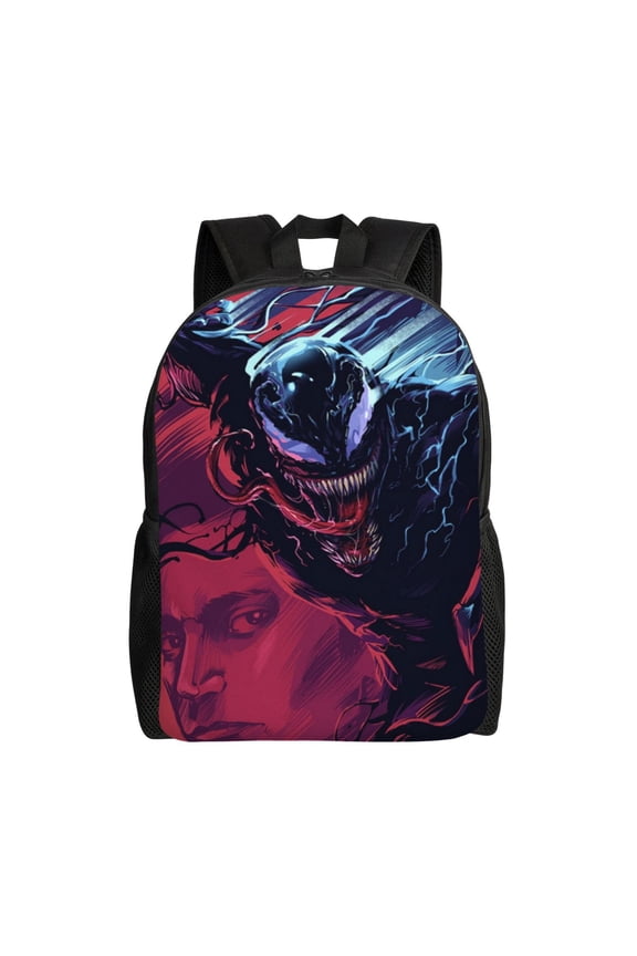 Venom Backpack Book Bags Casual Daypack For Travel Work Office