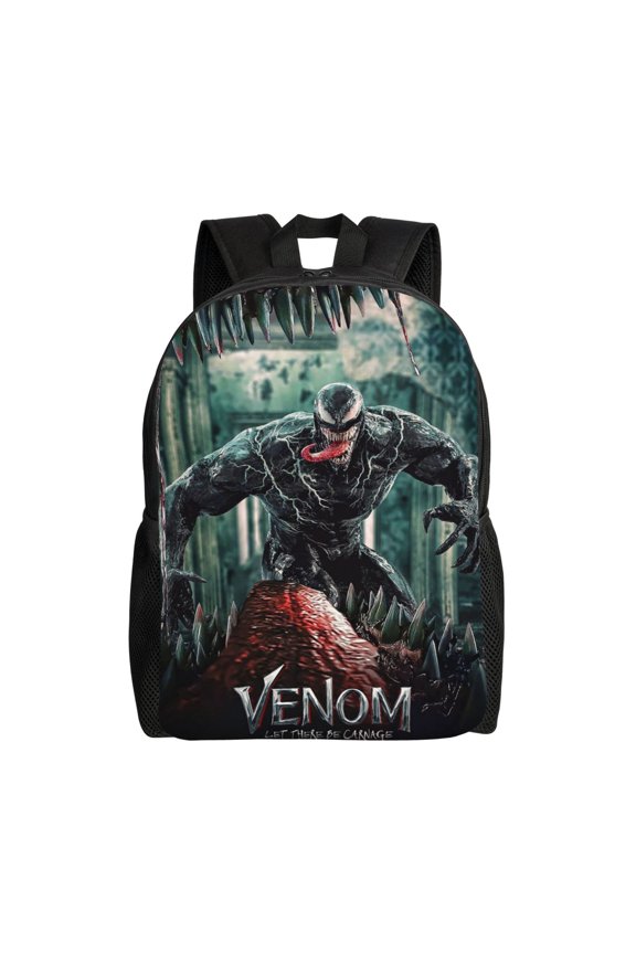 Venom Backpack Book Bags Casual Daypack For Travel Work Office