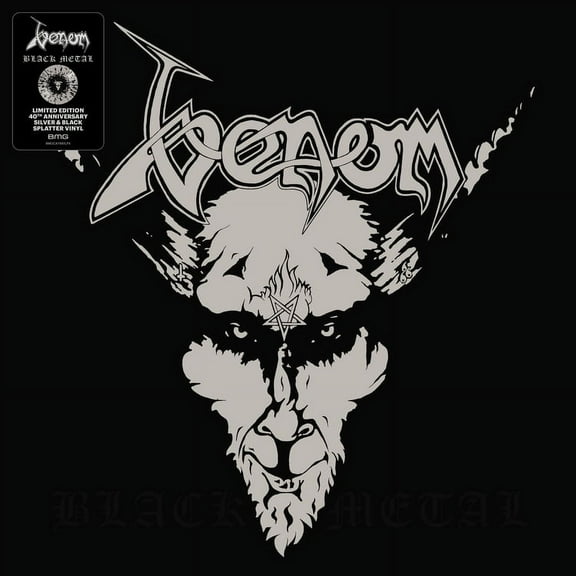 Venom Black Metal (40th Anniversary Edition) (Limited Edition, Silver & Black Splatter Vinyl) Records & LPs