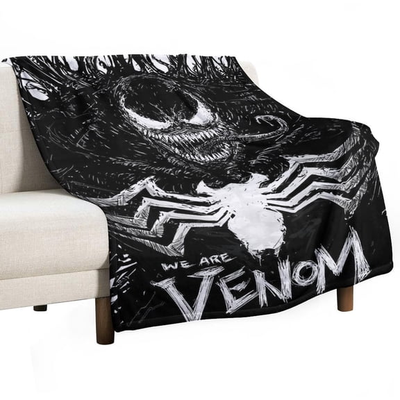 Venom Blanket Super Soft Cozy Warm Plush Throw Blanket for Boys Girls Kids, Lightweight Fuzzy Flannel Blankets for Couch Sofa Bed Travel Camping Gifts 30"x40"