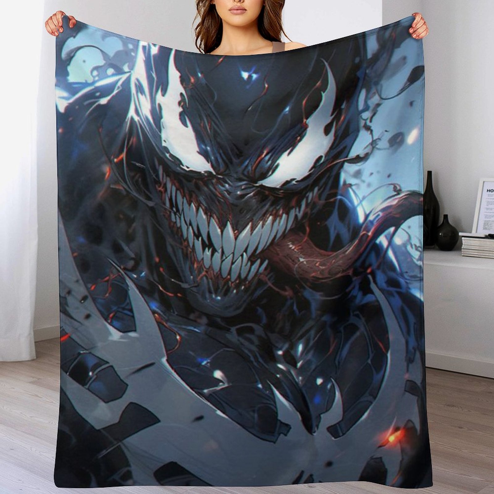 Venom Blanket Super Soft Flannel Throws for Bed Sofa Camping Travel