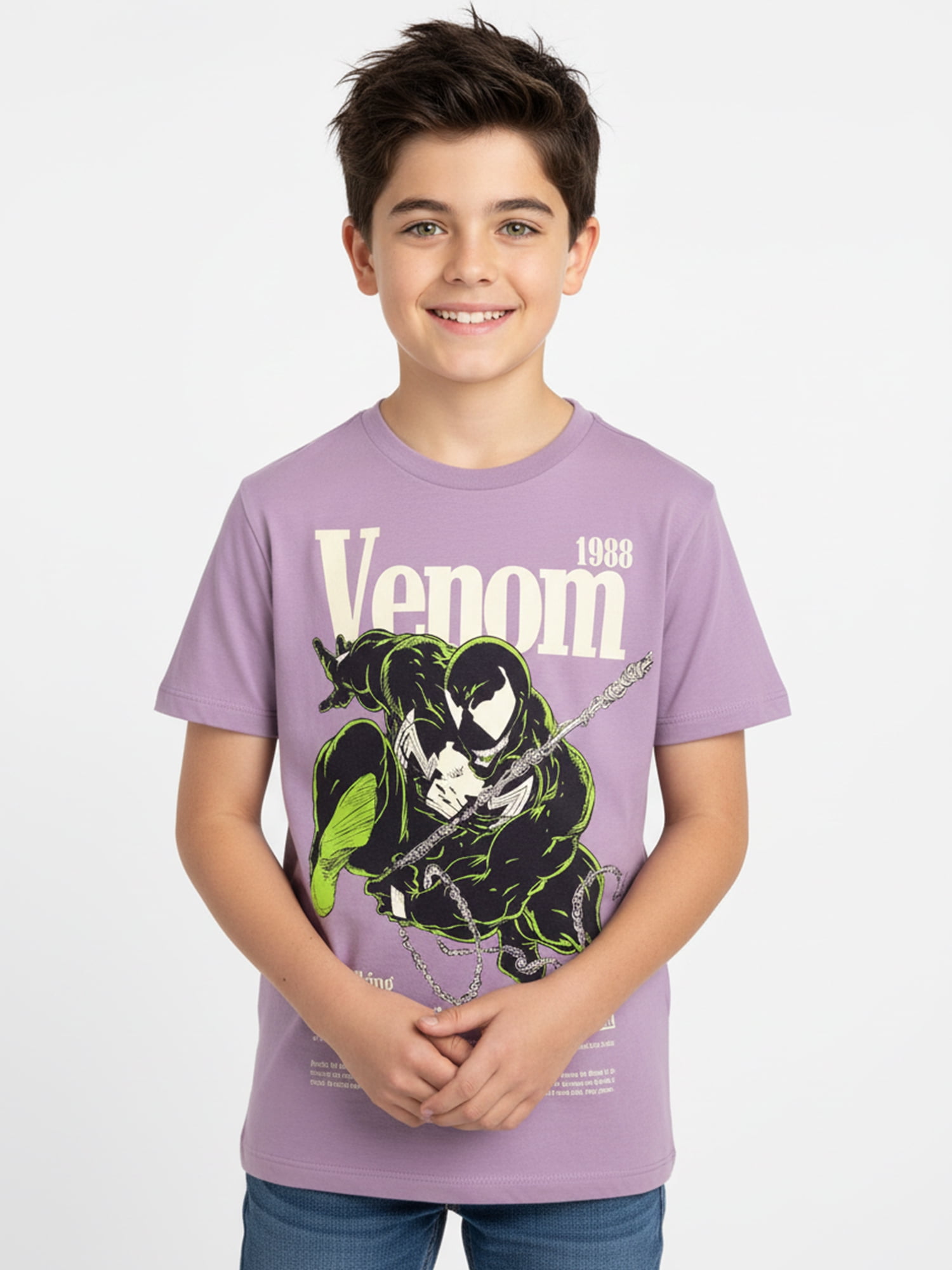 Venom, Boys' & Big Boys' Graphic T-Shirt, Magazine Cover, Sizes 4-18