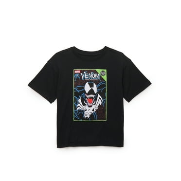 Venom Boys’ Front Back Graphic Tee with Short Sleeves, Sizes 4-18