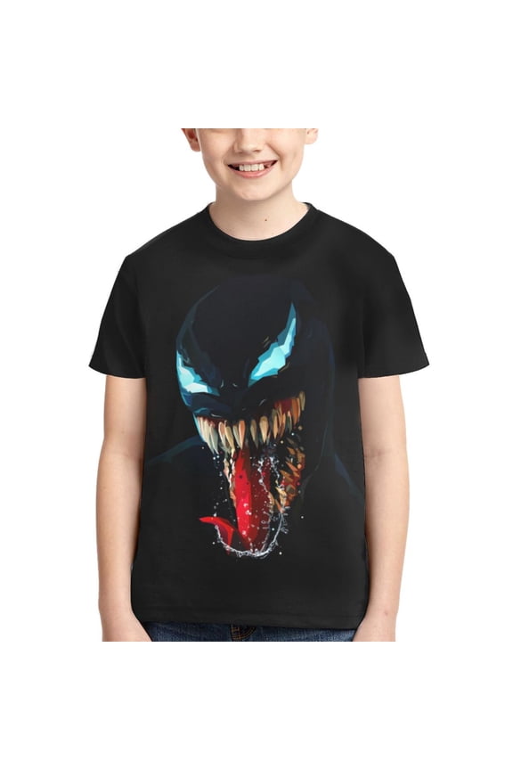 Venom Boys Girls T-Shirt 3d Print Graphic Short Sleeve Tee Shirt Tops For Kids Teens